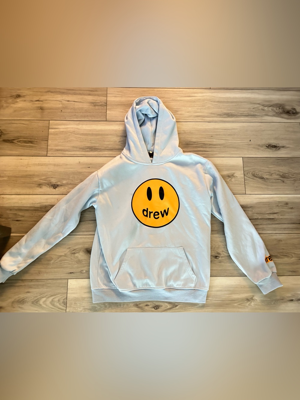 Drew House Mascot Hoodie Sky Blue Smiley Face Pullover